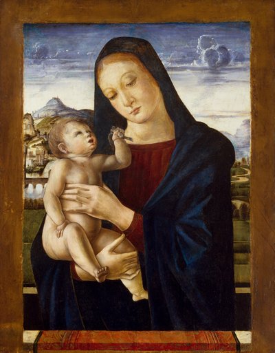 Jungfrau und Kind, um 1460-70 von Giovanni Bellini